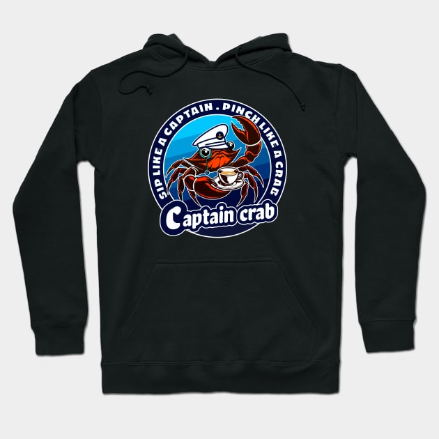 Captain crab Hoodie by Graffik-Peeps